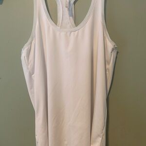 Fabletics Women's Medium White Racer Tank Top White Medium